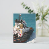 Black Tug briefkaart (Staand voorkant)