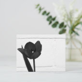 Black Tulip | Briefkaart (Staand voorkant)