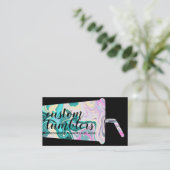 Black Tumbler-reismodewerker Visitekaartje (Staand voorkant)