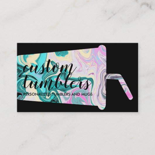 Black Tumbler-reismodewerker Visitekaartje (Voorkant)