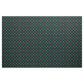 Black Turquoise Blue Polka Dot Spot Pattern Stof (Fat Quarter)
