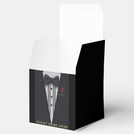 Black Tuxedo | Cadeaubox Bedankdoosjes (Geopend)