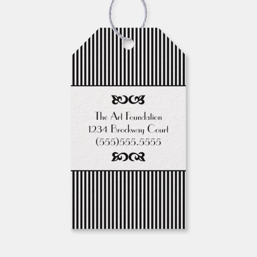 Black Tuxedo Dank je- Cadeaulabel (Achterkant)