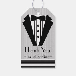 Black Tuxedo Dank je- Cadeaulabel