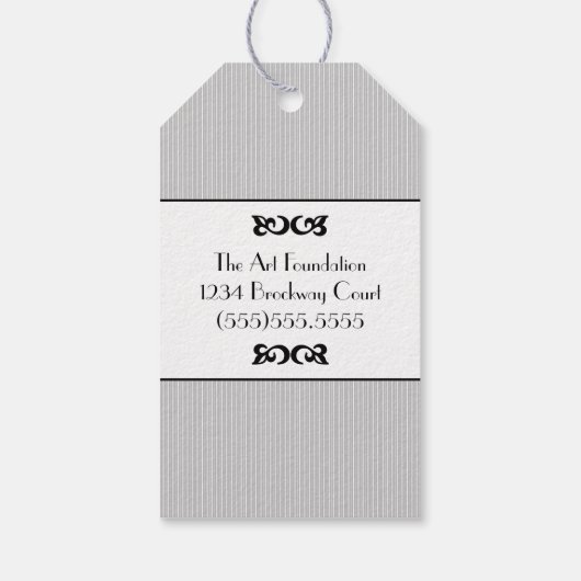 Black Tuxedo Dank je- Cadeaulabel (Achterkant)