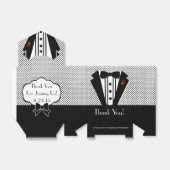 Black Tuxedo- Gast Favor Bedankt Bedankdoosjes (Uitgevouwen)