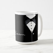 Black Tuxedo Groom Koffiemok (Voorkant rechts)