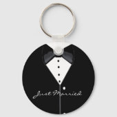 Black Tuxedo net getrouwd Sleutelhanger (Voorkant)