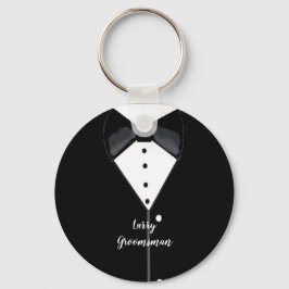 Black Tuxedo Specialized Groomsman Sleutelhanger