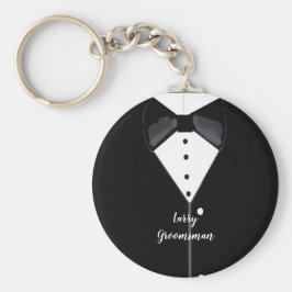 Black Tuxedo Specialized Groomsman Sleutelhanger