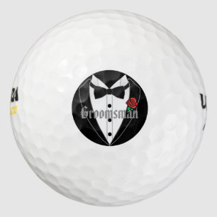 Black Tuxedo Wedding Favorieten Gepersonaliseerde  Golfballen