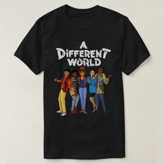 Black TV Show Een andere wereld T-shirt (Design voorkant)