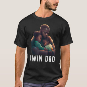 Black Twin Dad Vaders Day Twin Dad Quote T-shirt
