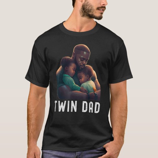 Black Twin Dad Vaders Day Twin Dad Quote T-shirt (Voorkant)