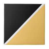 Black Two Color Simple Triangle Kitchen Tegeltje (Voorkant)