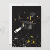 Black Two Graduates Dubbel Afstudeerfeest 2025 Kaart (Achterkant)