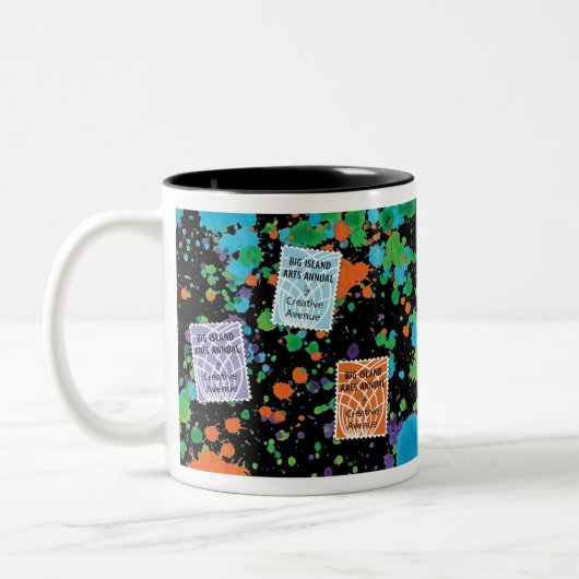 Black Two-Tone Mok (Links)