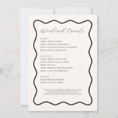 Black Tying The Knot Bow vrijgezellenfeest Kaart (Achterkant)