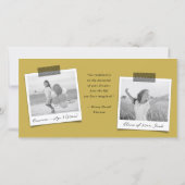 Black Typography Bold Sketch Gradup Cap Bedankkaart (Achterkant)