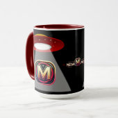 Black UFO Coffee Mug Mok (Voorkant links)
