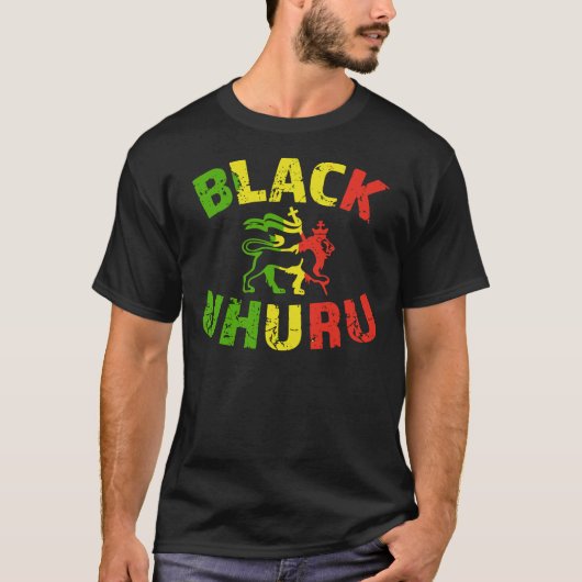 Black Uhuru Jamaican Lion Classic T-Shirt (Voorkant)