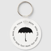 Black Umbrella Sleutelhanger (Voorkant)