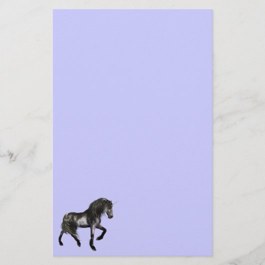 Black Unciorn Stationery Briefpapier (Voorkant)