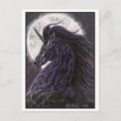 Black Unicorn 2 Art Briefkaart (Voorkant)