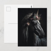 Black Unicorn Briefkaart (Voorkant / Achterkant)
