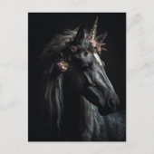Black Unicorn Briefkaart (Voorkant)