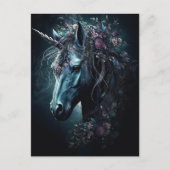 Black Unicorn Briefkaart (Voorkant)