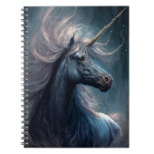 Black Unicorn Fantasy Art Notitieboek (Voorkant)