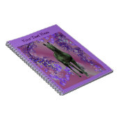 Black Unicorn Fantasy Horse Notitieboek (Rechterzijde)