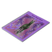 Black Unicorn Fantasy Horse Notitieboek (Linkerzijde)