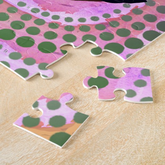 Black Unicorn Moon Legpuzzel (Zijkant)