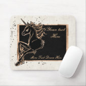 Black Unicorn Mousepad Muismat (Met muis)