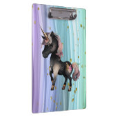 Black Unicorn Paars roze tail Klembord (Rechts)