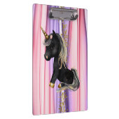 Black Unicorn Pink Ears Klembord (Rechts)