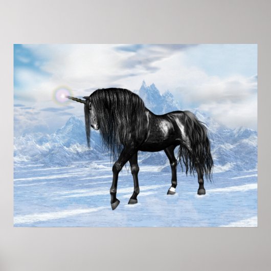 Black Unicorn Poster (Voorkant)