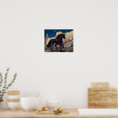 Black Unicorn Poster (Keuken)