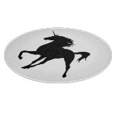 Black Unicorn Silhouette Cutting Board Snijplank (Hoek)