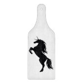 Black Unicorn Silhouette Cutting Board Snijplank (Voorkant)