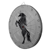Black Unicorn Silhouette Dart Board Dartbord (Voorkant Rechts)