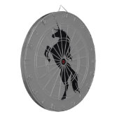 Black Unicorn Silhouette Dart Board Dartbord (Voorkant Links)