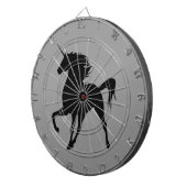 Black Unicorn Silhouette Dart Board Dartbord (Voorkant Rechts)