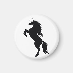 Black Unicorn Silhouette Magnet
