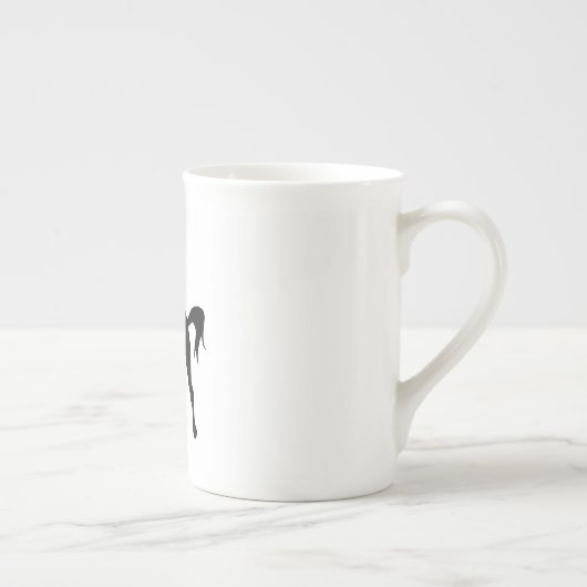 Black Unicorn Silhouette Mok (Rechts)