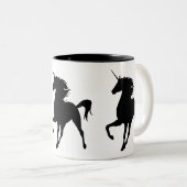 Black Unicorn Silhouette Mok (Voorkant rechts)