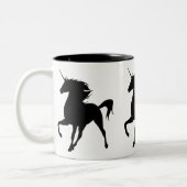 Black Unicorn Silhouette Mok (Links)