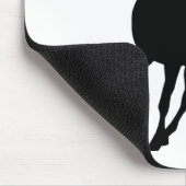 Black Unicorn Silhouette Muismat (Hoek)